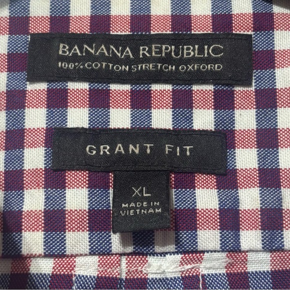 Banana Republic Grant Slim-Fit Non-Iron Dress Shirt Men's XL - Picture 3 of 6